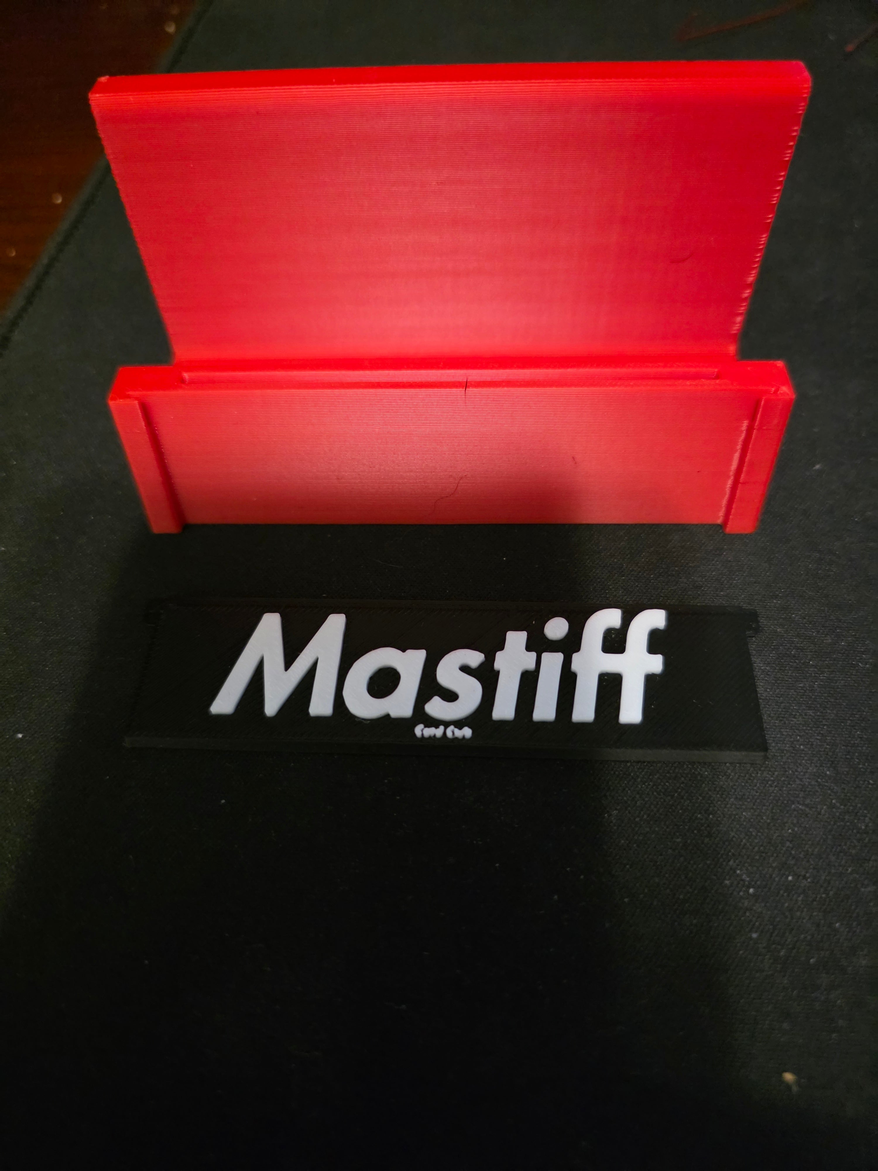 Standard Card Stand with Nameplate