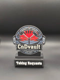 Custom Card Stand With Logo and Custom NamePlate