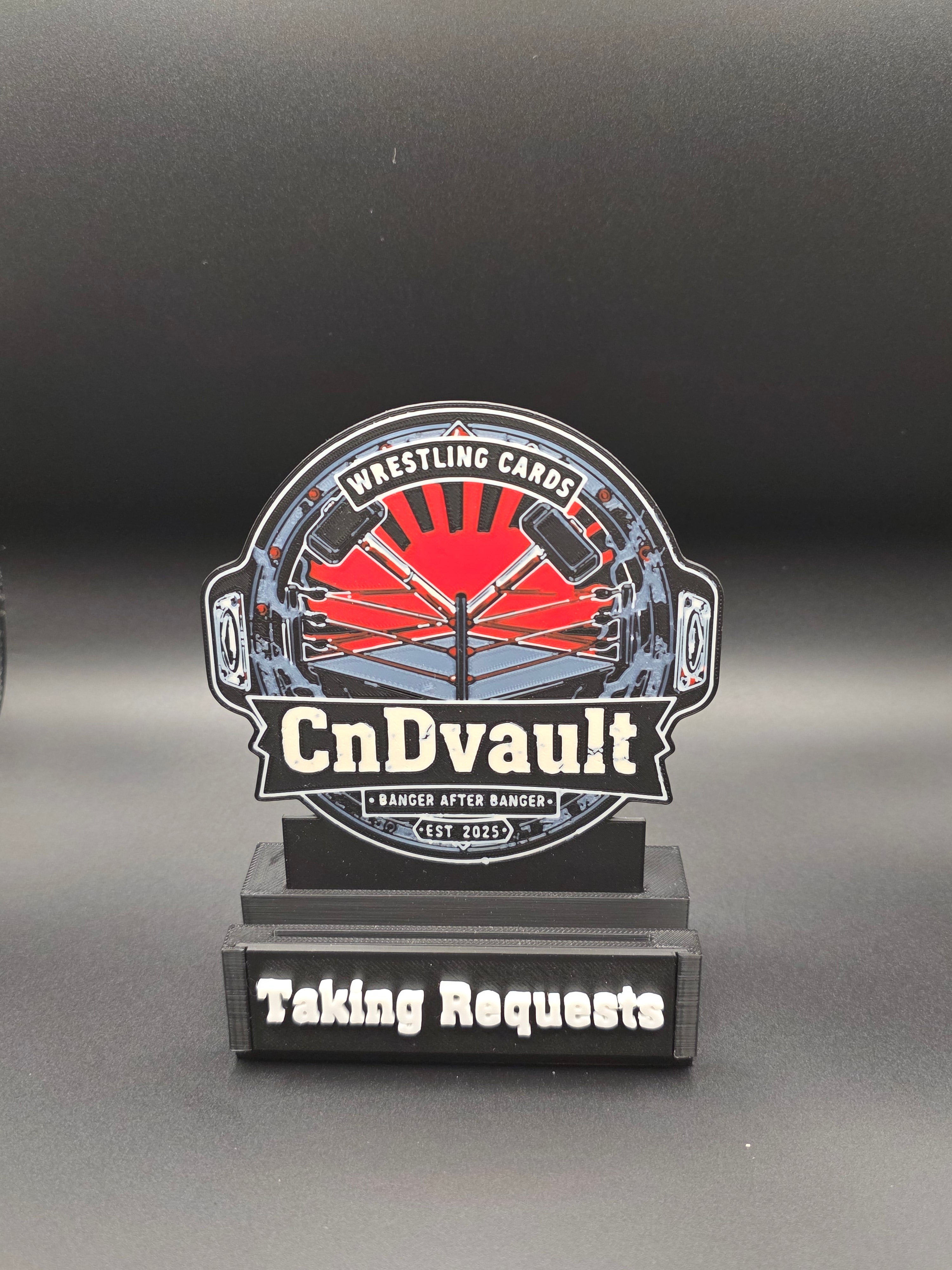 Custom Card Stand With Logo and Custom NamePlate